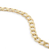 Goldsmiths 9ct Yellow Gold 8.5 inch Solid Curb Chain Bracelet