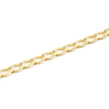 Goldsmiths 9ct Yellow Gold 8 inch Flat Curb Bracelet