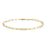 Goldsmiths 9ct Yellow Gold 3mm Paperclip Bracelet