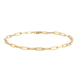 11030123 - 9ct Yellow Gold 3mm Paperclip Bracelet