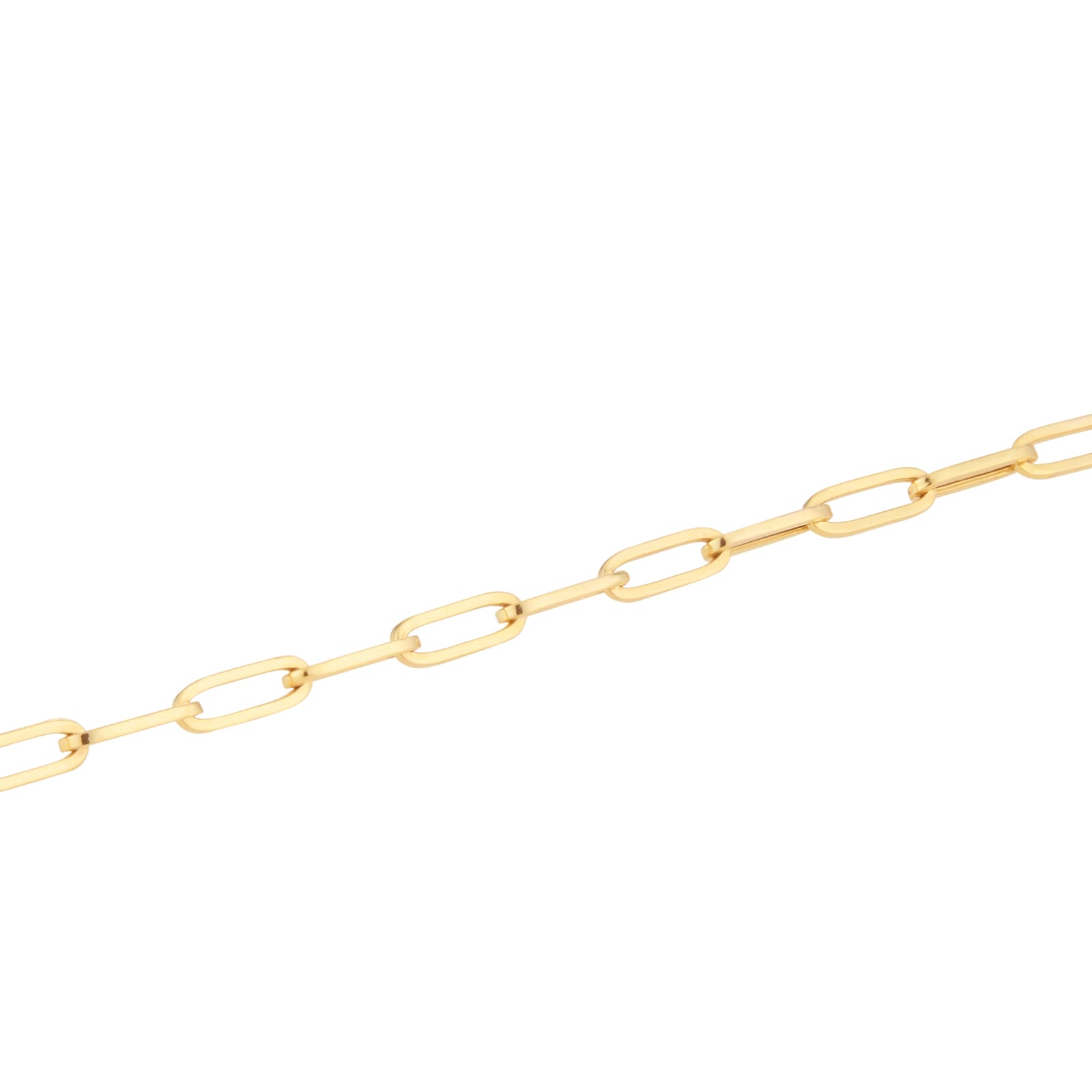 Goldsmiths 9ct Yellow Gold 3mm Paperclip Bracelet