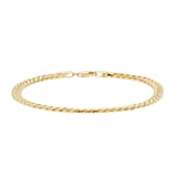 Mappin & Webb 14ct Yellow Gold 4.7mm Curb Bracelet