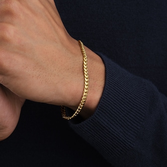 Mappin & Webb 14ct Yellow Gold 4.7mm Curb Bracelet Mappin & Webb 14ct Yellow Gold 4.7mm Curb Bracelet