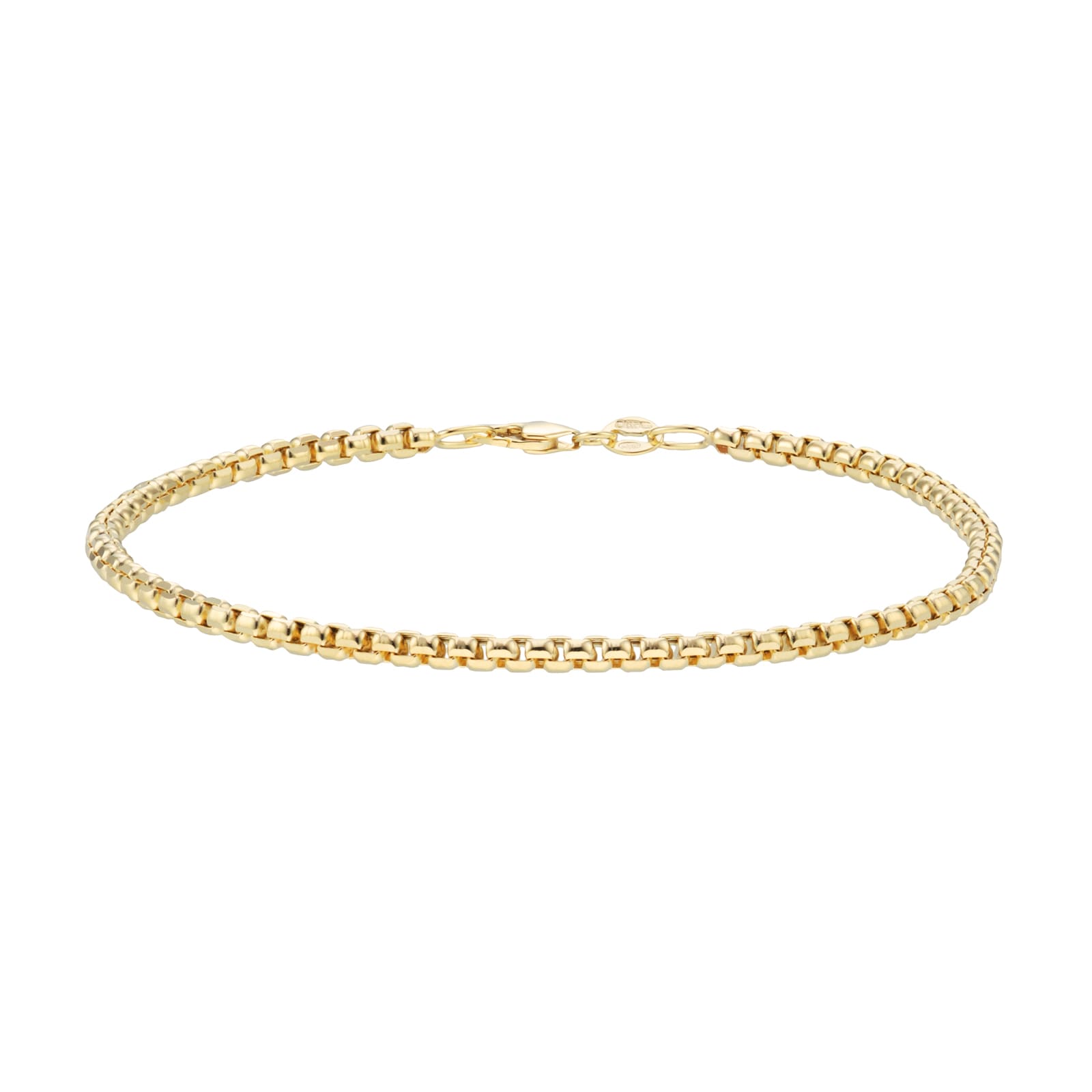 Mappin & Webb 14ct Yellow Gold 2.7mm Box Chain Bracelet Mappin & Webb 14ct Yellow Gold 2.7mm Box Chain Bracelet
