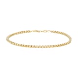 Mappin & Webb 14ct Yellow Gold 2.7mm Box Chain Bracelet