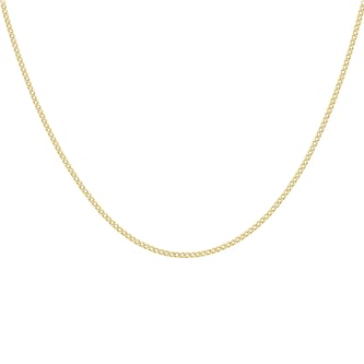 Goldsmiths 9ct Yellow Gold 60 Hollow Curb 46cm Chain