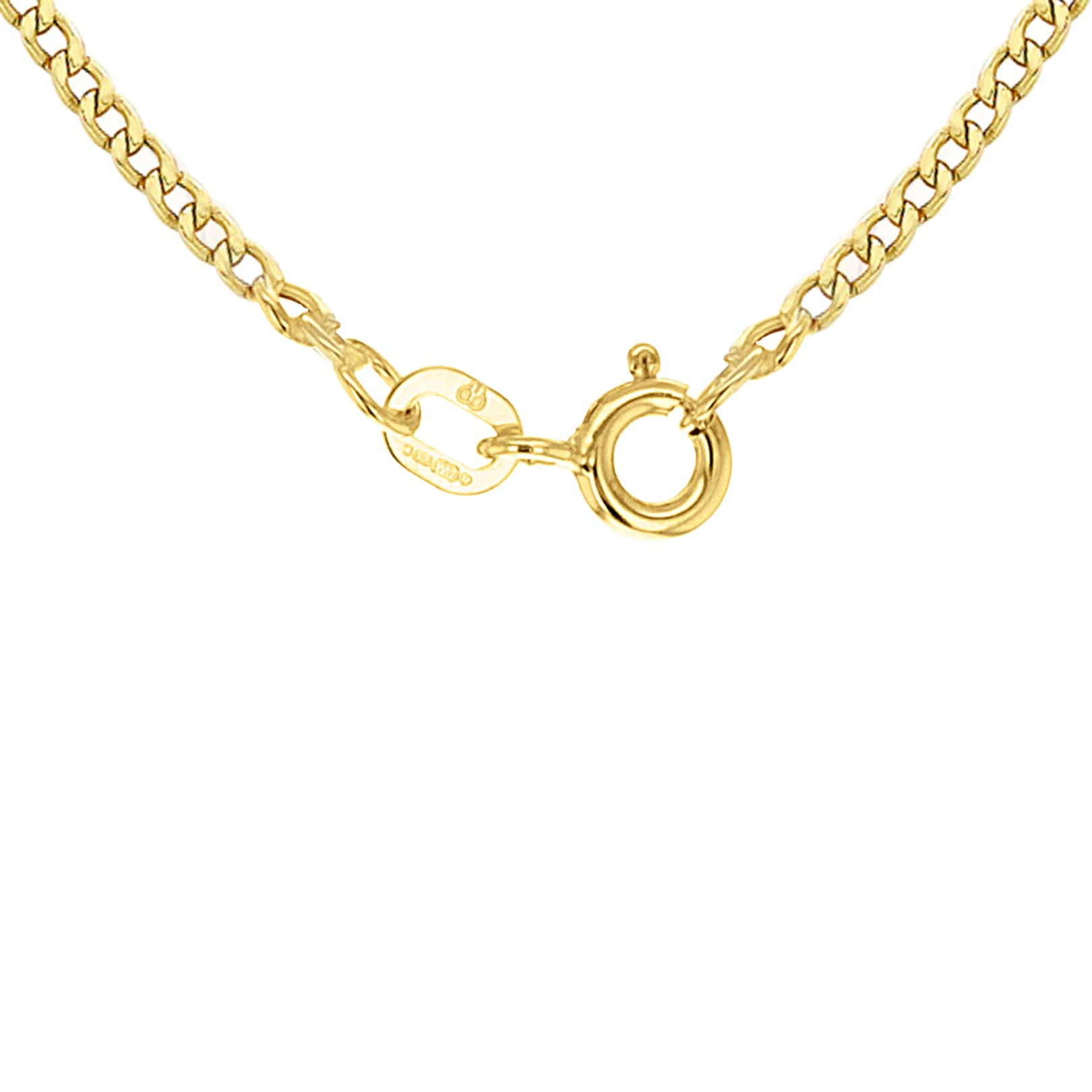 Goldsmiths 9ct Yellow Gold 60 Hollow Curb 46cm Chain