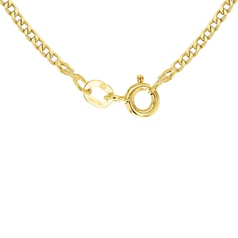Goldsmiths 9ct Yellow Gold 60 Hollow Curb 46cm Chain