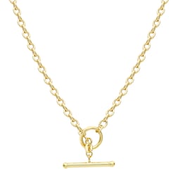 11030131 - 9ct Yellow Gold 100 T-Bar Oval Belcher Chain