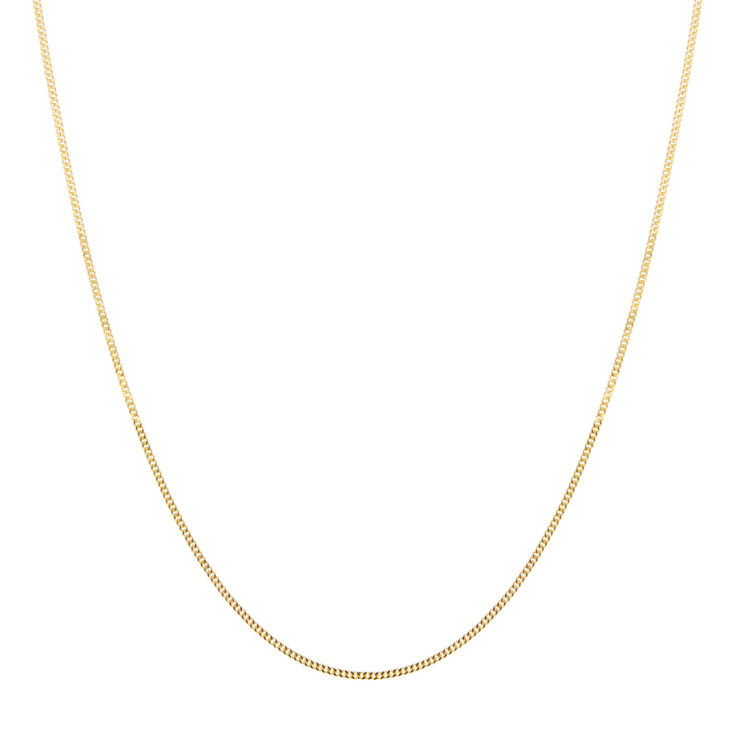 Mens thin gold chain on sale necklace