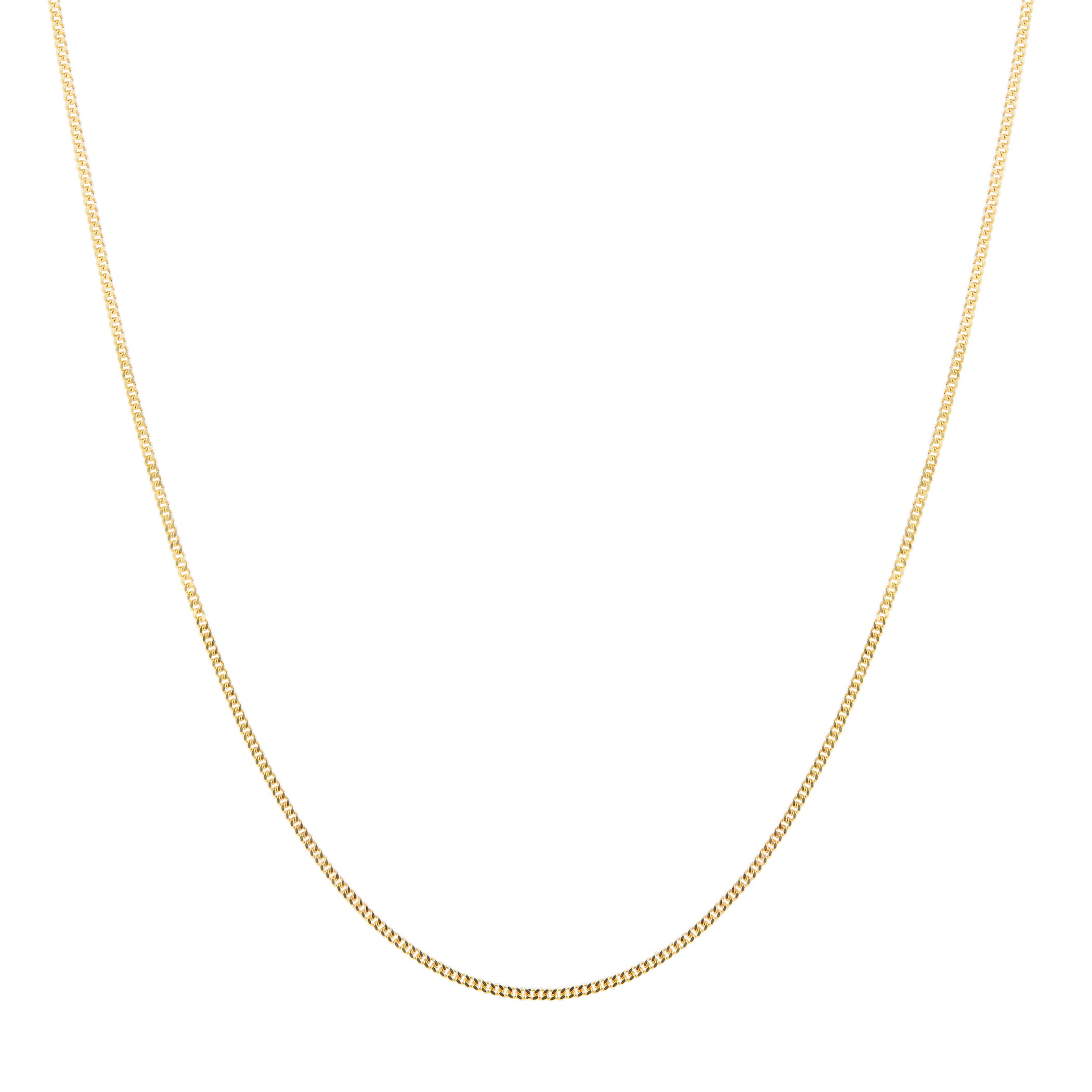 Goldsmiths 9ct Yellow Gold 1mm 16/18" Curb Chain Goldsmiths 9ct Yellow Gold 1mm 16/18" Curb Chain