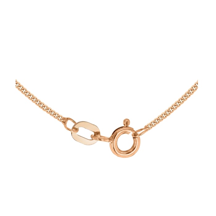 Goldsmiths 9ct Rose Gold 45cm (18) Curb Chain 0.6 Width 5.13.6564