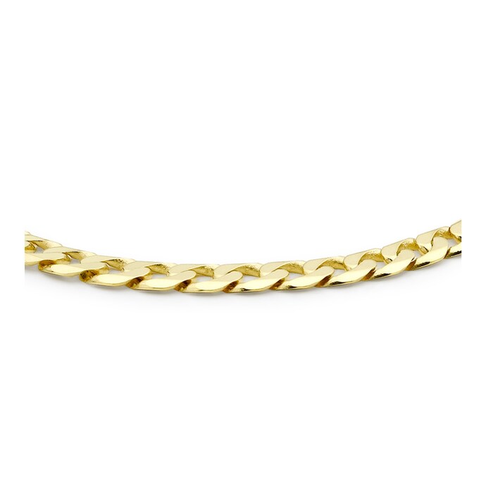 Goldsmiths 9ct Yellow Gold 5mm 8" Curb Chain Bracelet