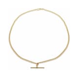 Goldsmiths 9ct Yellow Gold 18" T-bar Chain Necklace