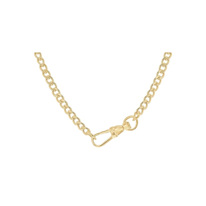 Goldsmiths 9ct Yellow Gold 18" T-bar Chain Necklace