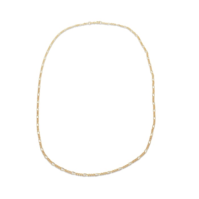 Goldsmiths 9ct Yellow Gold 1.8mm 16" Figaro Chain
