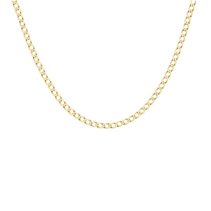 Goldsmiths 9ct Yellow Gold 4.8mm 20" Curb Chain