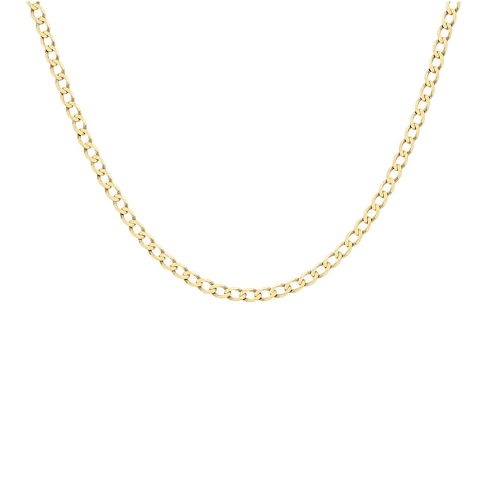 Goldsmiths 9ct Yellow Gold 4.8mm 20" Curb Chain