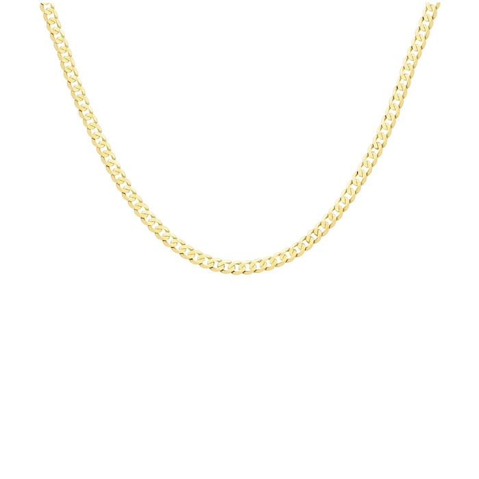 Goldsmiths 9ct Yellow Gold 5.1mm 20" Curb Chain