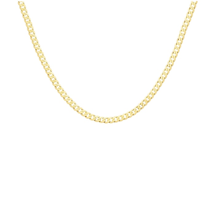 Goldsmiths 9ct Yellow Gold 5.1mm 20" Curb Chain