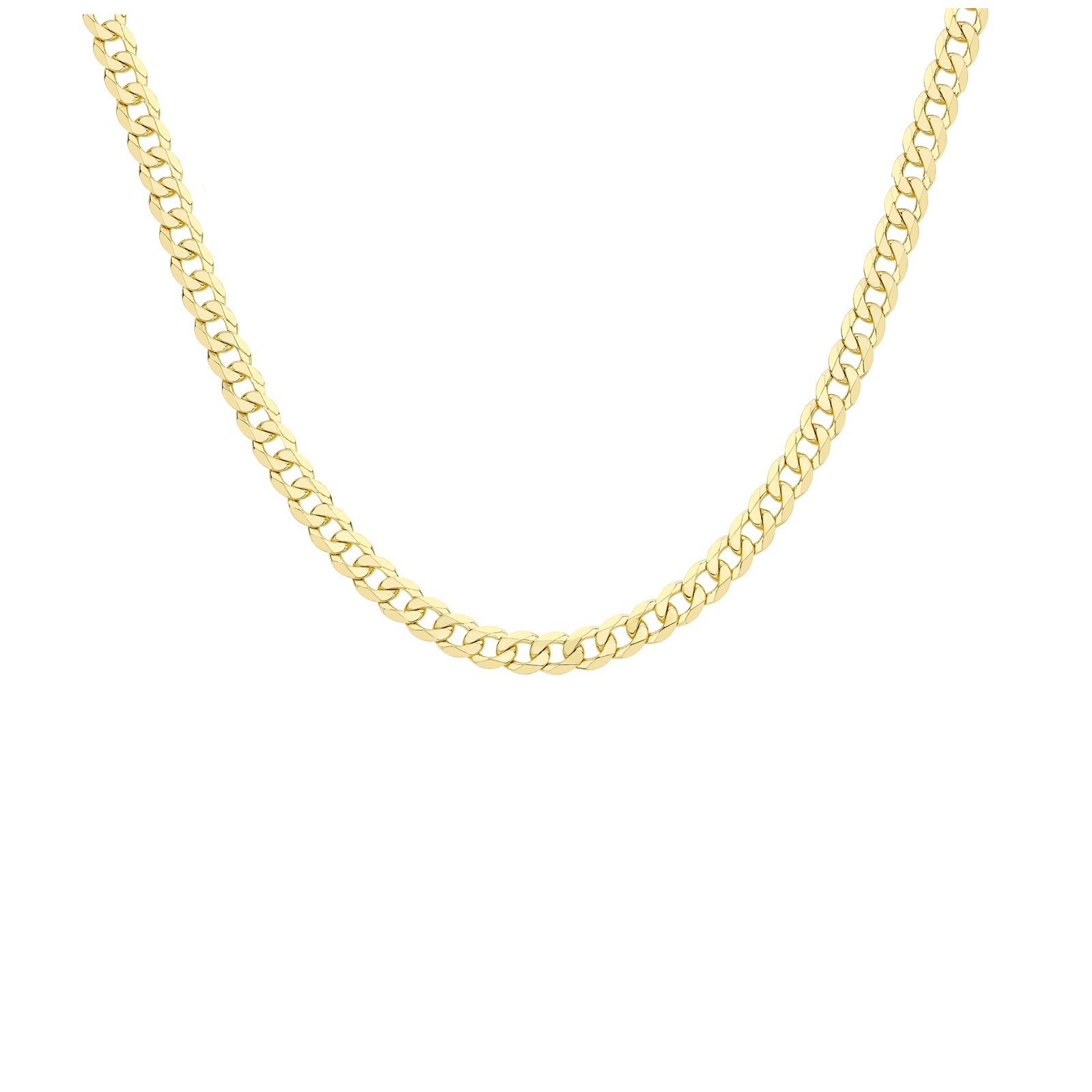 9ct Yellow Gold 7.1mm 20" Curb Chain