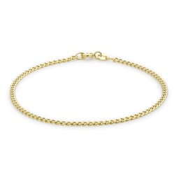 11030157 - 9ct Yellow Gold 2mm Curb Chain Bracelet