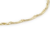 Goldsmiths 9ct Yellow Gold Twist Curb Bracelet