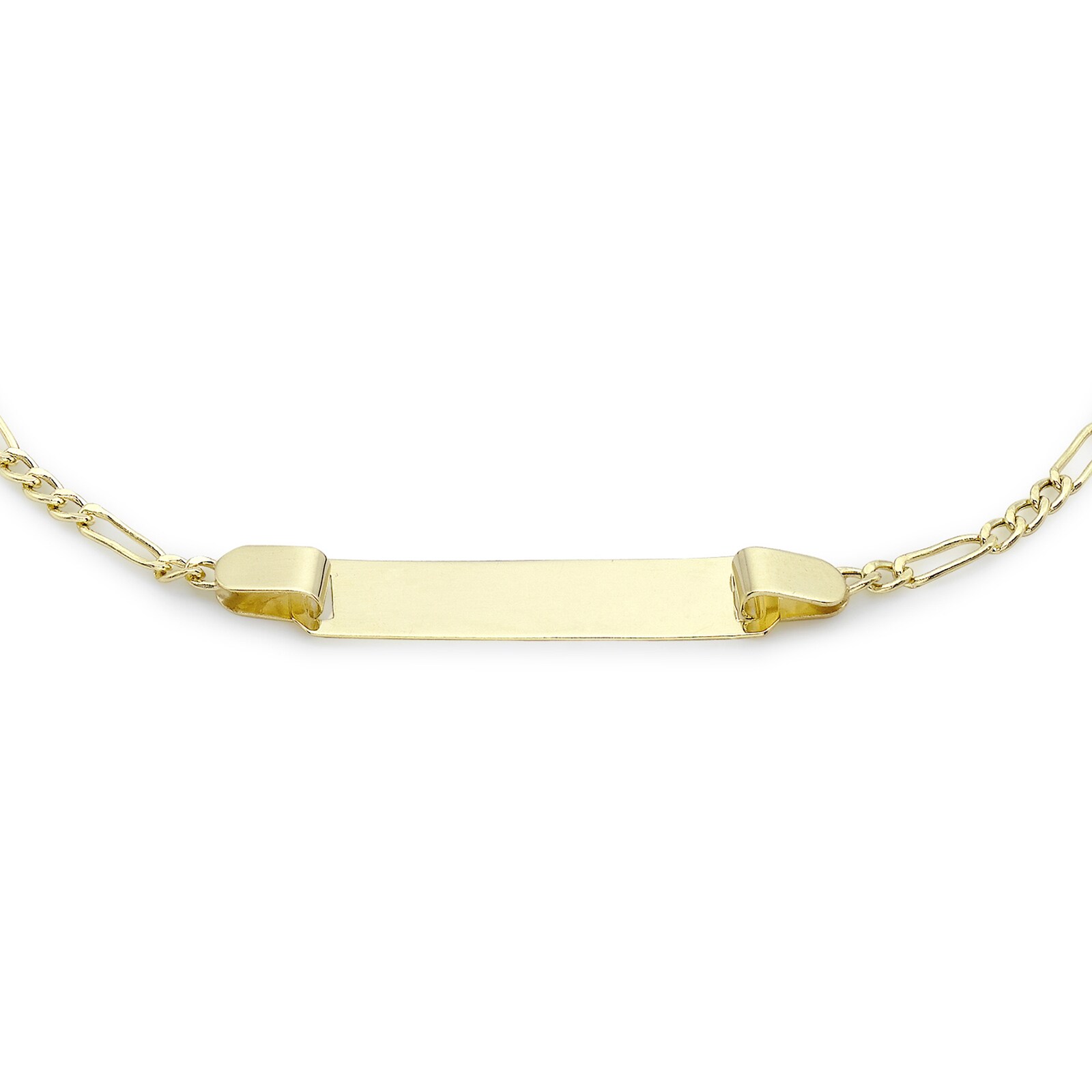 Goldsmiths 9ct Yellow Gold Hollow Figaro Bracelet