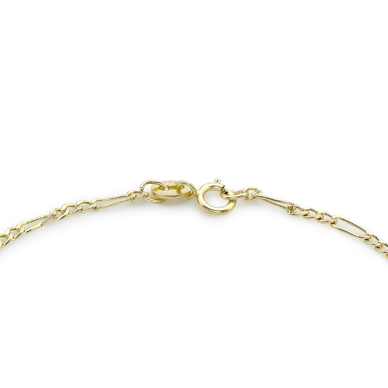 Goldsmiths 9ct Yellow Gold Hollow Figaro Bracelet