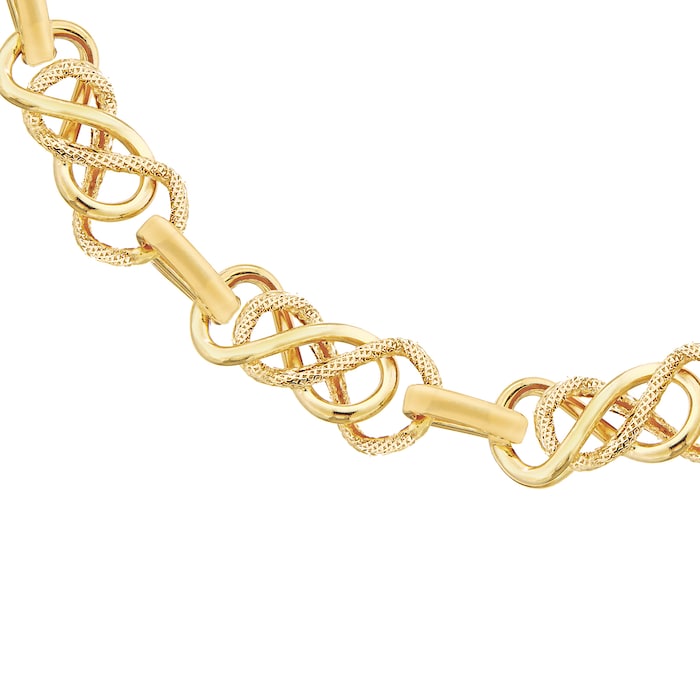 Goldsmiths 9ct Yellow Gold Celtic Bracelet