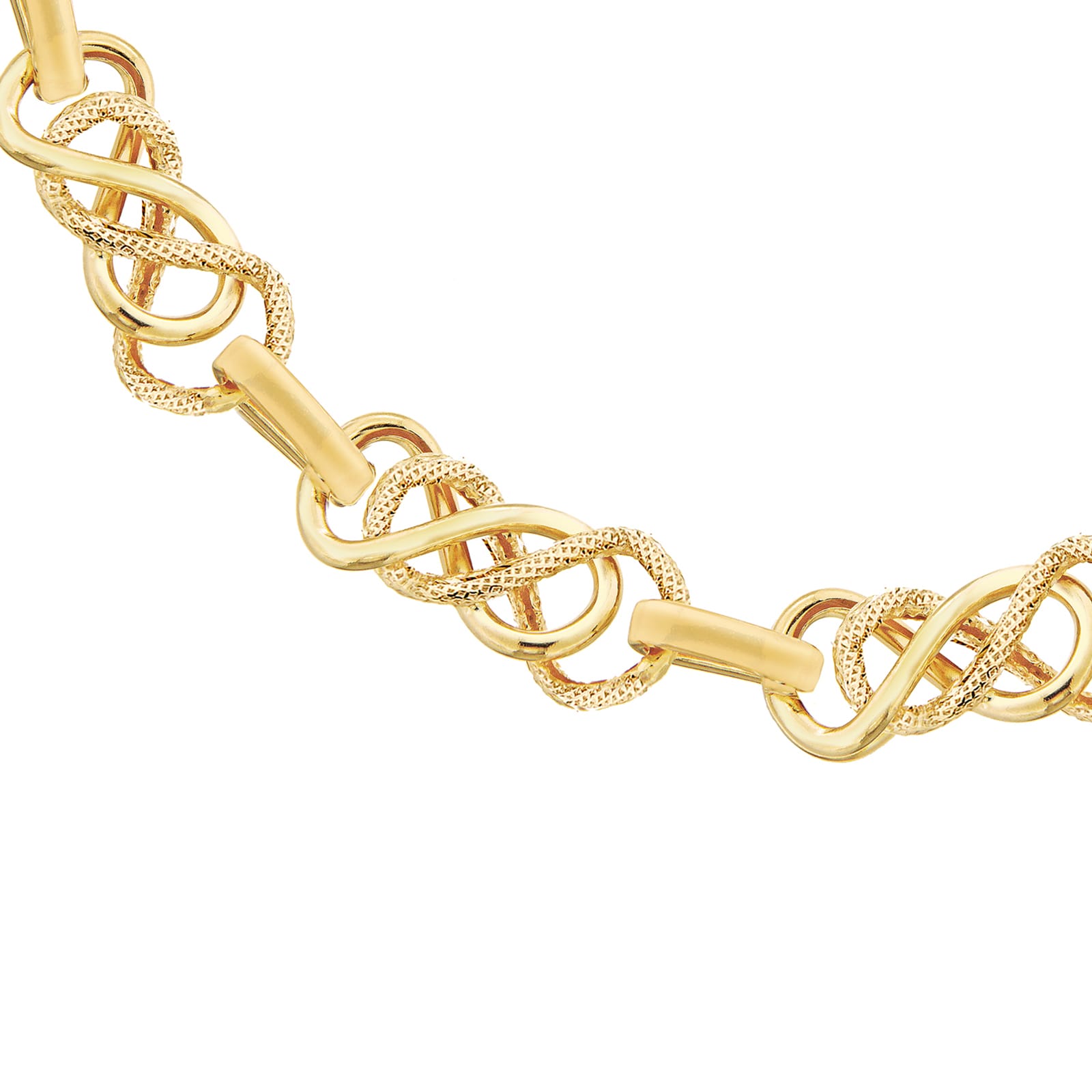 Goldsmiths 9ct Yellow Gold Celtic Bracelet 1.21.5912 Goldsmiths