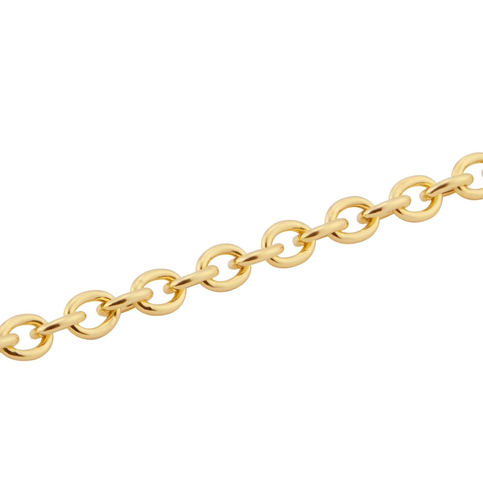 Goldsmiths 9ct Yellow Gold Oval Belcher T-Bar Bracelet Goldsmiths 9ct Yellow Gold Oval Belcher T-Bar Bracelet