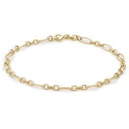 11040416 - 9ct Yellow Gold Figaro Bracelet