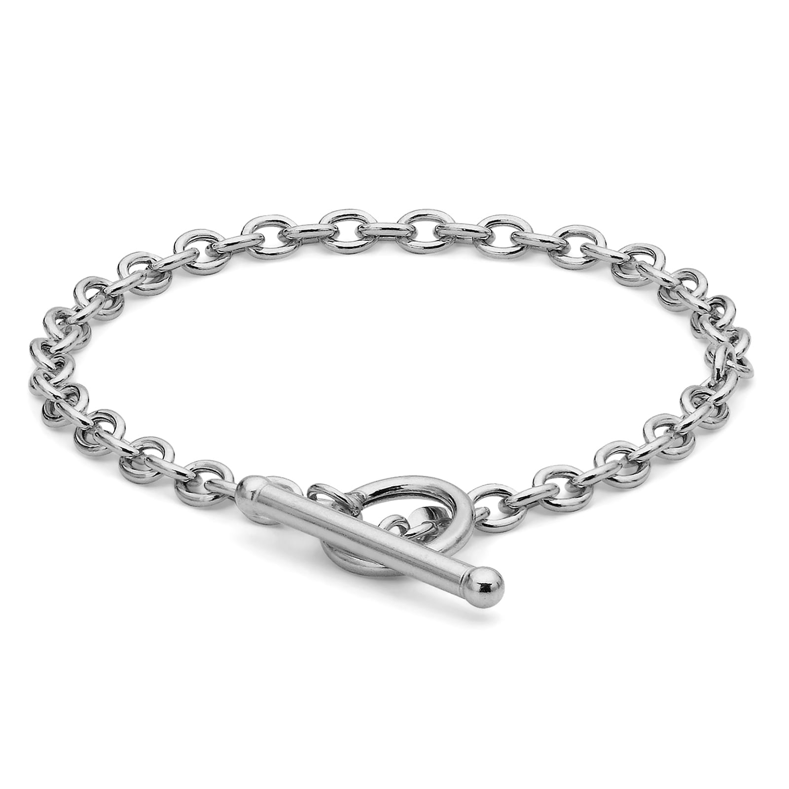 White gold store t bar bracelet