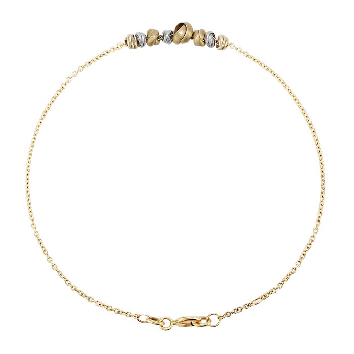 Goldsmiths 9ct Bicolour Gold Love Knot Bracelet