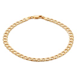 11040432 - 9ct Yellow Gold 6 Sided Curb Bracelet