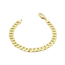11040434 - 9ct Yellow Gold 7mm 20cm Curb Chain Bracelet