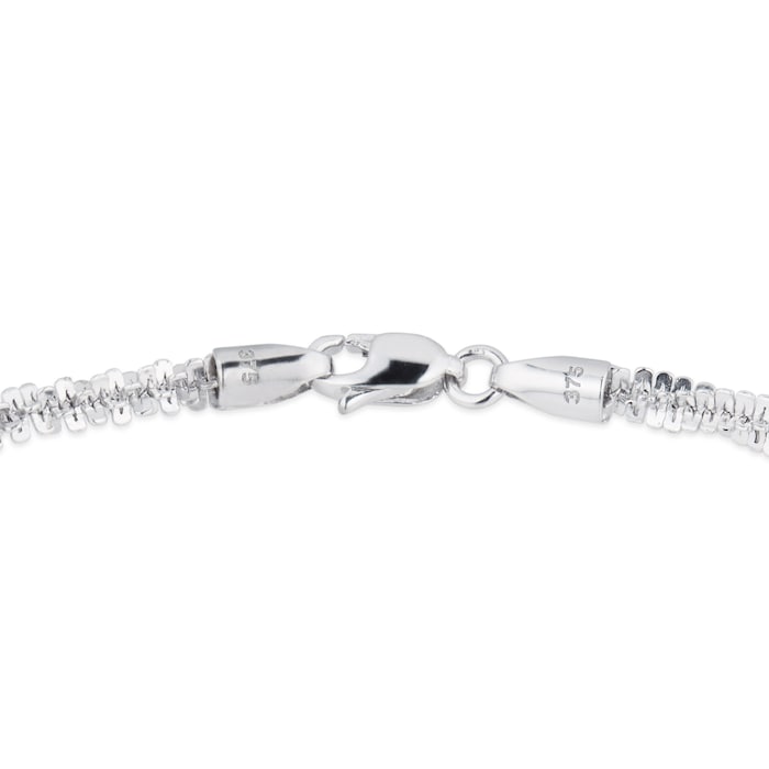 Goldsmiths 9ct White Gold Chain Link Bracelet