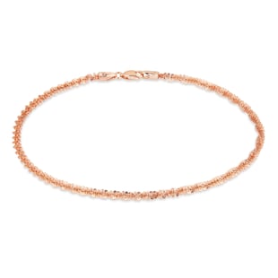 Goldsmiths 9ct Rose Gold Chain Link Bracelet