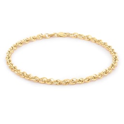 11040440 - 9ct Yellow Gold Diamond Cut Bracelet