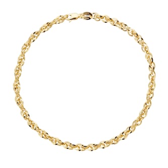 Goldsmiths 9ct Yellow Gold Diamond Cut Bracelet Goldsmiths 9ct Yellow Gold Diamond Cut Bracelet