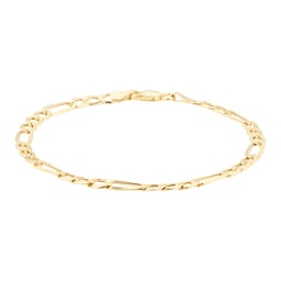 11040450 - 9ct Yellow Gold Hollow Figaro Bracelet
