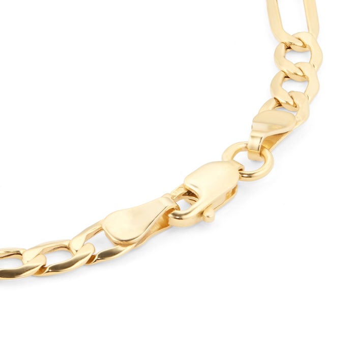 Goldsmiths 9ct Yellow Gold Figaro Bracelet