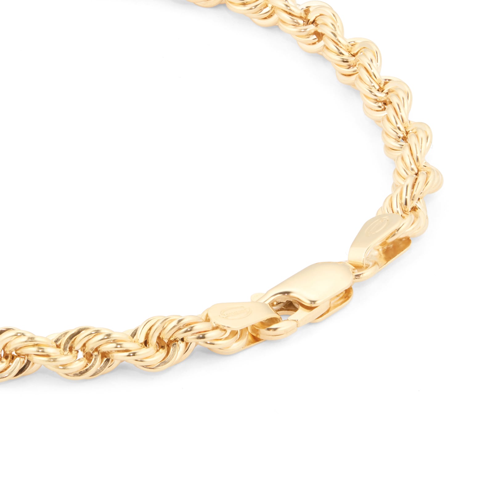 Goldsmiths 9ct Yellow Gold Rope Chain Bracelet HOL ROPE 80 BT Goldsmiths
