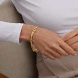 Goldsmiths 9ct Yellow Gold Anchor Chain Bracelet 8 Inch