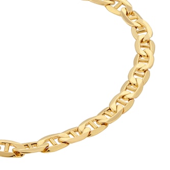 Goldsmiths 9ct Yellow Gold Anchor Chain Bracelet 8 Inch Goldsmiths 9ct Yellow Gold Anchor Chain Bracelet 8 Inch