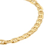 Goldsmiths 9ct Yellow Gold Anchor Chain Bracelet 8 Inch