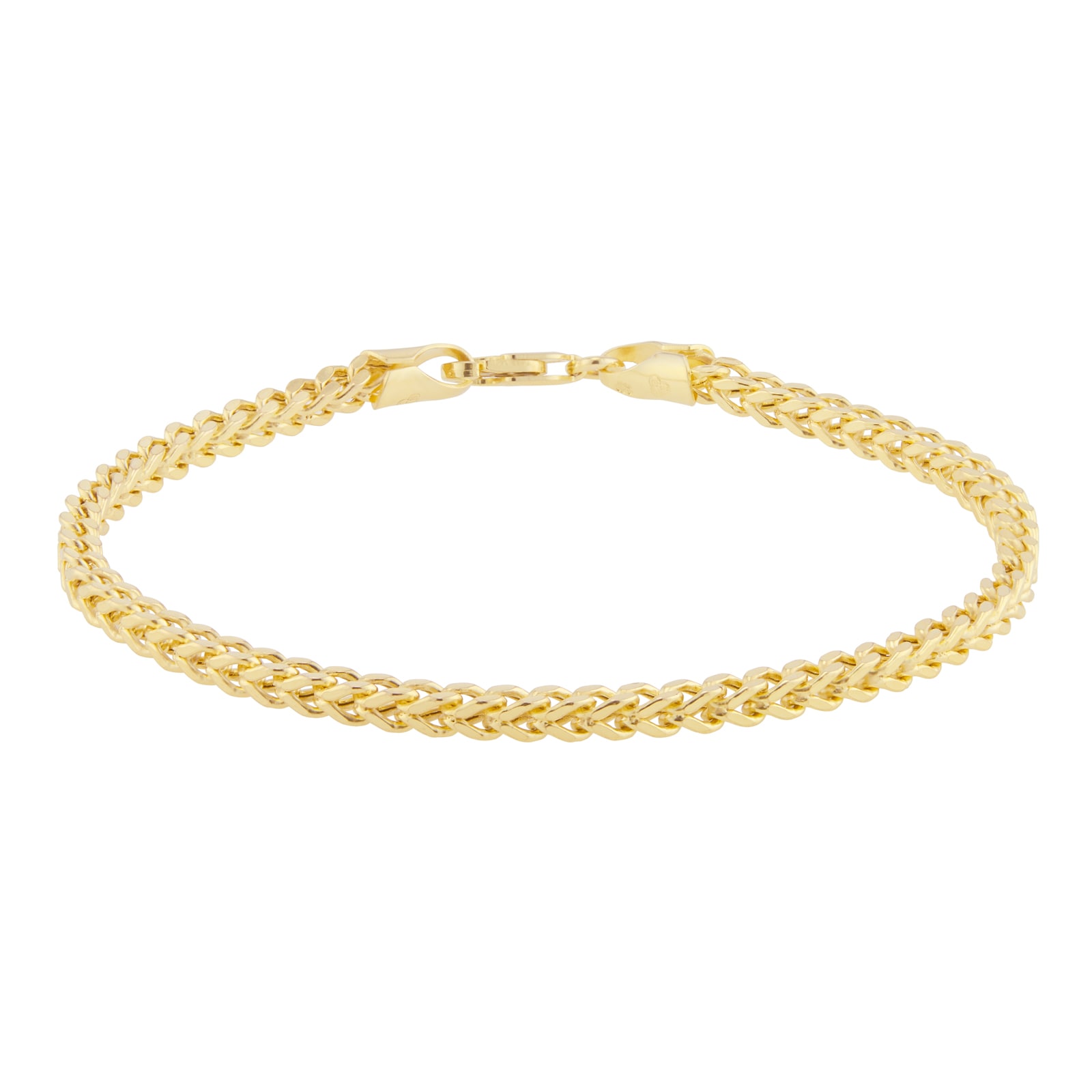 Best Luxury 
9ct Yellow Gold 3mm Square Spiga 7.5 inch Bracelet