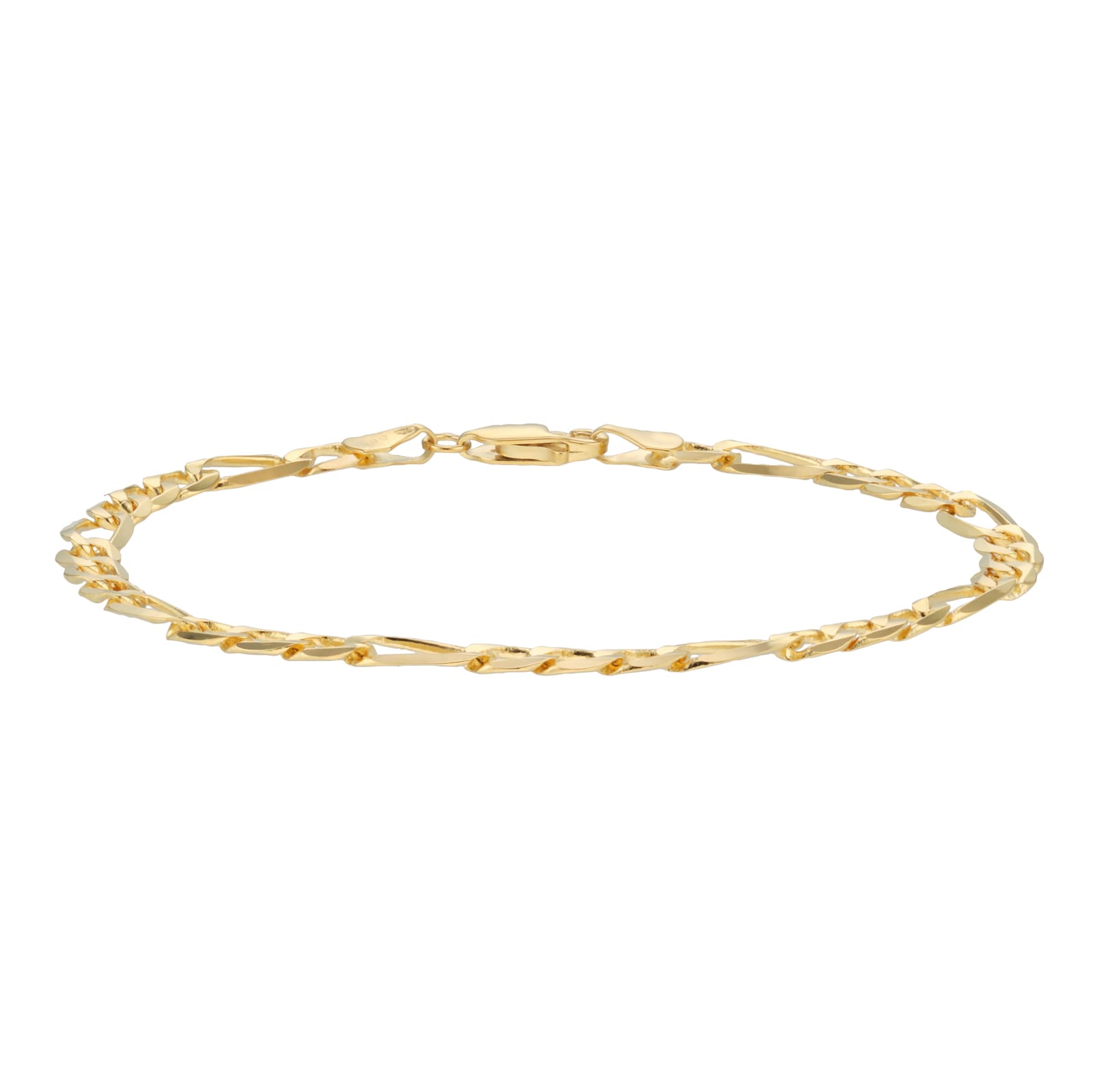 Mappin & Webb 14ct Yellow Gold 5.3mm Figaro Bracelet Mappin & Webb 14ct Yellow Gold 5.3mm Figaro Bracelet