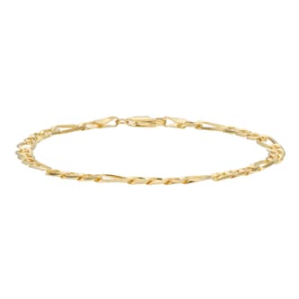 Mappin & Webb 14ct Yellow Gold 5.3mm Figaro Bracelet Mappin & Webb 14ct Yellow Gold 5.3mm Figaro Bracelet